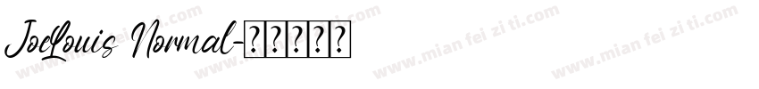 JoeLouis Normal字体转换